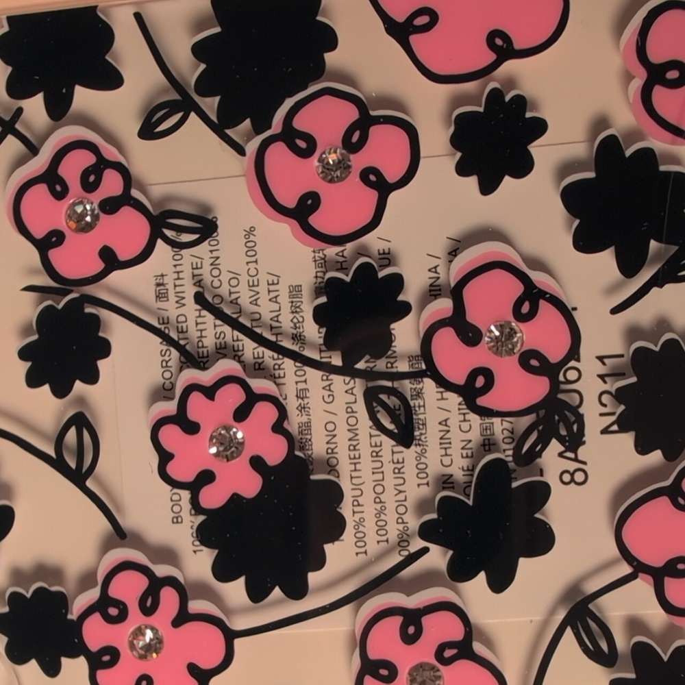 Kate Spade Jeweled Floradoodle Clear iPhone XR Phone Case - Picture 5 of 5